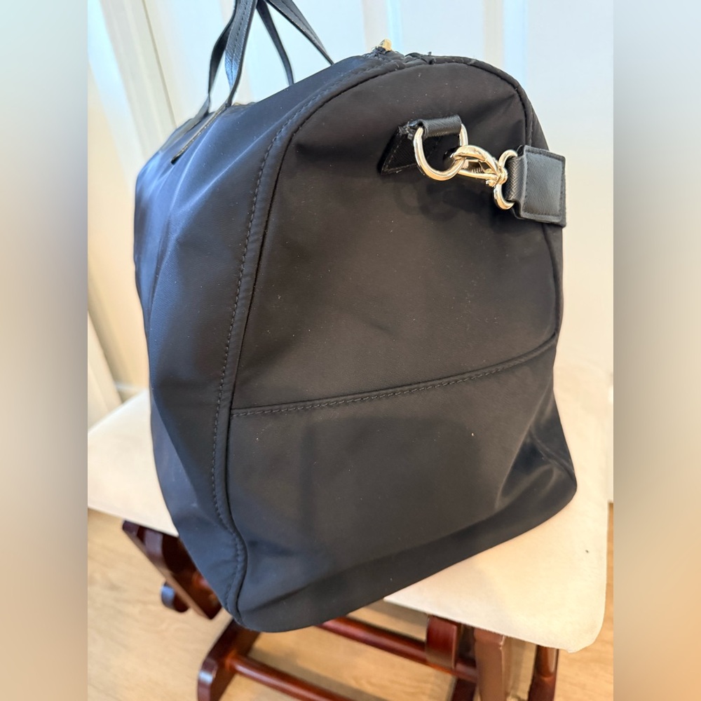 Kate Spade Classic Black Nylon Duffle Weekend Bag - Picture 8 of 13